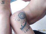 Horny Shemale getting ass fuck by latino big dick