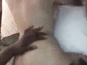 Little White Slut and Big Black Man Have Rough Sex