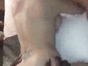 Little White Slut and Big Black Man Have Rough Sex