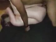 Little White Slut and Big Black Man Have Rough Sex
