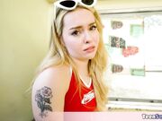 Shes having difficulties with a big cock