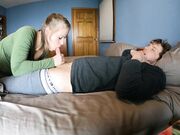 Waking Up to a Big Cock Blowjob with a Sexy Babe