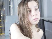 Cute Brunette Fingers Pussy Hard