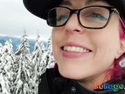 Muscled MILF Sucks in the Mountains