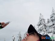 Muscled MILF Sucks in the Mountains