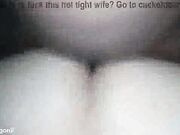 Hubby films as he lets his blonde wife try some BBC