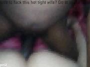 Hubby films as he lets his blonde wife try some BBC