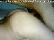 Real sex! Husband fucks his pretty wife!