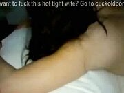 Real sex! Husband fucks his pretty wife!