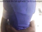 Whore wife letting huge Bbc stretch and breed her pussy