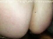 Sexy wife in pigtails sucking bbc