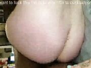 Sexy wife in pigtails sucking bbc