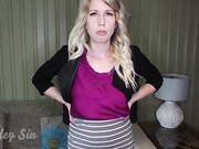 Harley Sin - Perverted Lil Bro Blackmails Big Sis –