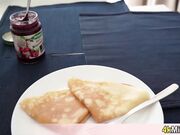 Our quick taboo blowjob in the kitchen