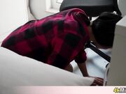 My busty stepmom made my erect again