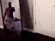 Filthy white wife loving her four black cocks