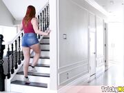 Redhead MILF gets her juicy pussy fucked