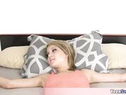 Stepsis Dakota gets tied into her bed