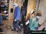 Big Tits MILF GangBanged and Eating Cum