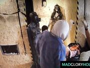 Big Tits MILF GangBanged and Eating Cum