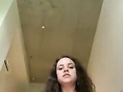 Busty Brunette uses your Dick to Cum before going out