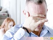 Chubby redhead MILF Lucy Foxx fucked