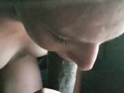 Interracial Blowjob From an Amateur