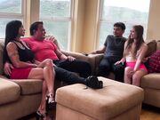 Jewels Jade And Myra Moans - Couple Swap Mixup With Jewels And Myra