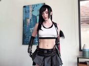 Sweetie Fox - Tifa Lockhart Deepthroat Fucks Fat Cock And Gets Cum On Pussy