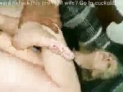 Amateur wife get two bbc creampies