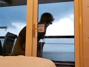 Public Balcony Sex on a Cruise with a Tattooed Latina Babe