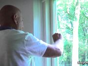Babe seduced and fucked grandpas friend
