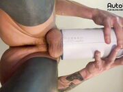 WILD POV of Hoss Kado using Autoblow