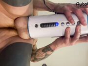 WILD POV of Hoss Kado using Autoblow
