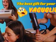 Cute girlfriend gets VacuGlide as a gift for her BF.