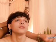 Straight Guy Sucking Ebony Trans' Cock