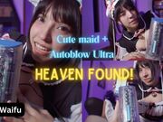 Tyer Waifu helps man CUM with Autoblow