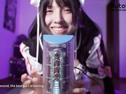 Tyer Waifu helps man CUM with Autoblow