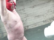 Slave used as boxing bag - Ballbusting and boxing Darla Gaia Jennif