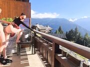 Public Flashing Gardener Gets BDSM Surprise