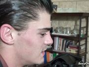 MILF secretary sucks and fucks