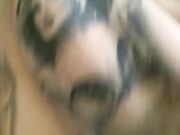 Tattooed Amateur Orgasms with Sex Toy on Webcam