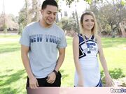 Skinny cheerleader stepsis Carmen fucked