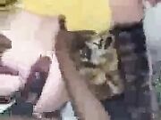 Carol Fucks Two Big Beautiful Black Cocks