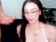 Slutty Brunette Gets a Lot of Cum in Her Mouth