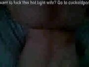 BBC Creampies Wife's Shaved Pussy While Cuckold Films