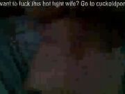 BBC Creampies Wife's Shaved Pussy While Cuckold Films