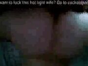 BBC Creampies Wife's Shaved Pussy While Cuckold Films