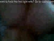 BBC Creampies Wife's Shaved Pussy While Cuckold Films