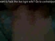 BBC Creampies Wife's Shaved Pussy While Cuckold Films